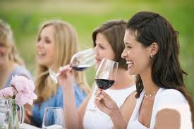 ladies enjoying wine
